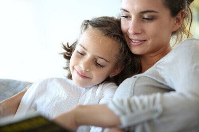Mother Reading to Her Daughter